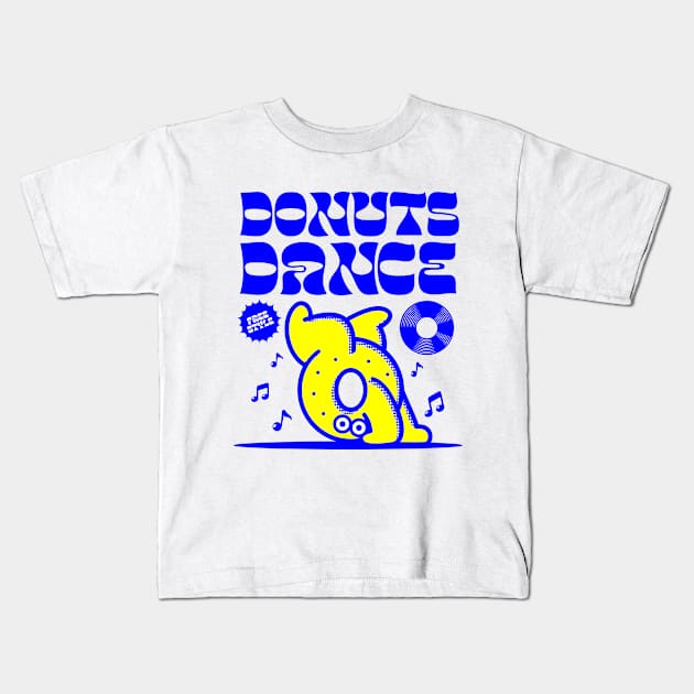 Donuts Dance Kids T-Shirt by Daytees-ltd